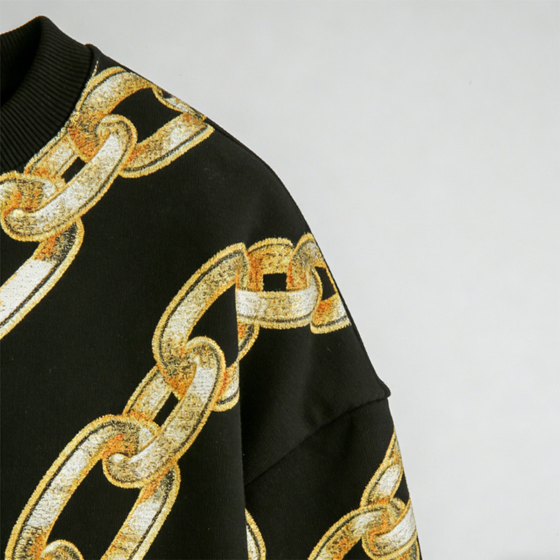 Sonic Wear Embroidered Gold Chain T-shirt