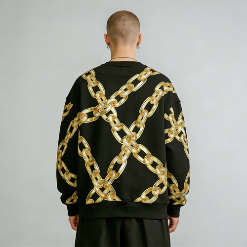 New Design Sonic Wear Embroidered Gold Chain T-shirt | Streetwear | Streetwear Manufacturer