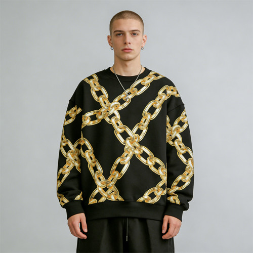 New Design Sonic Wear Embroidered Gold Chain T-shirt | Streetwear | Streetwear Manufacturer