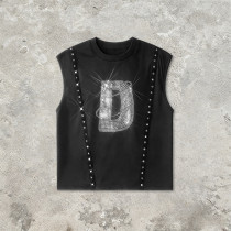 Custom Sonic Wear Rhinestone Studded Webbing Vest | Streetwear | Streetwear Clothing Manufacturer