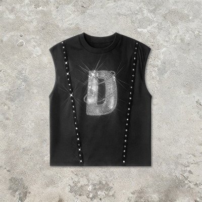 Custom Sonic Wear Rhinestone Studded Webbing Vest | Streetwear | Streetwear Clothing Manufacturer