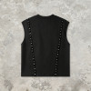 Custom Sonic Wear Rhinestone Studded Webbing Vest | Streetwear | Streetwear Clothing Manufacturer