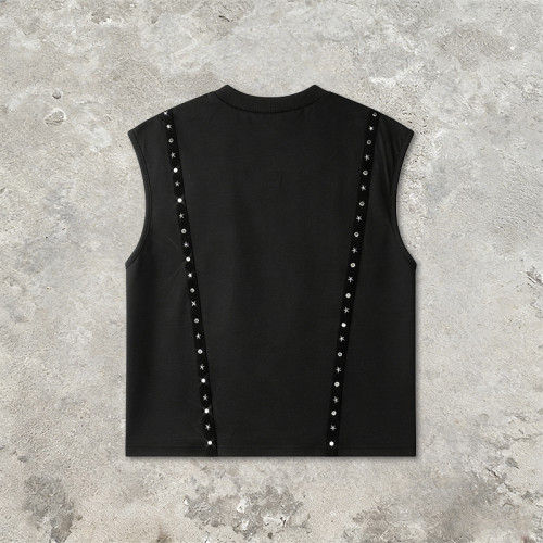 Custom Sonic Wear Rhinestone Studded Webbing Vest | Streetwear | Streetwear Clothing Manufacturer