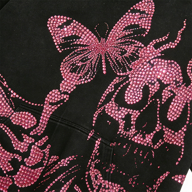 Sonic Wear Washed Rhinestone Hoodie