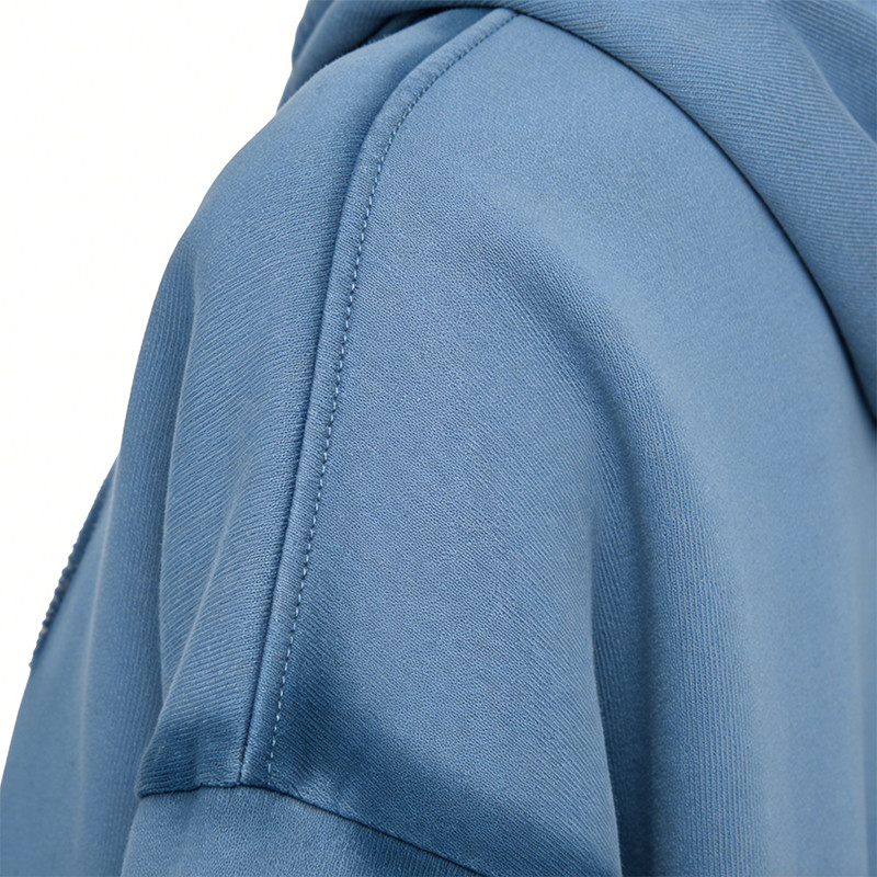  Applique Spray Wash Patch Studded Cropped Hoodie