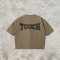Custom Technicalwear Screen Print Patch Distressed Washed T-shirt | Streetwear | Custom Streetwear
