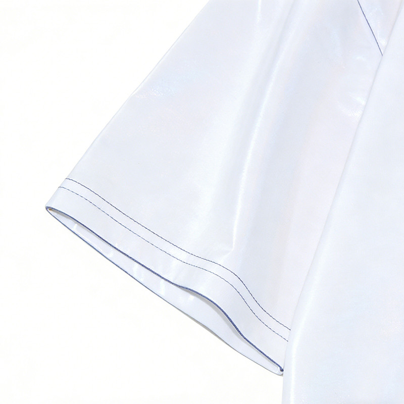 Anime-Inspired Laser Holographic Print T-shirt