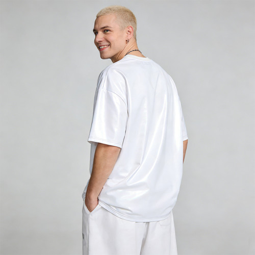 2026 New Design Anime-Inspired Laser Holographic Print T-shirt | Streetwear | 100% Polyester | Clothing Manufacturer