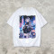 2026 New Design Anime-Inspired Laser Holographic Print T-shirt | Streetwear | 100% Polyester | Clothing Manufacturer