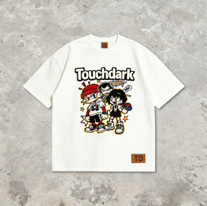 Custom Chenille Applique Patch Embroidered Anime T-shirt | Streetwear | 100% Cotton | Custom Streetwear