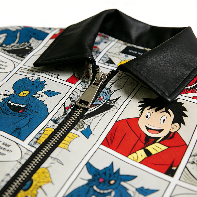 Anime Comic Digital Print Bomber Jacket