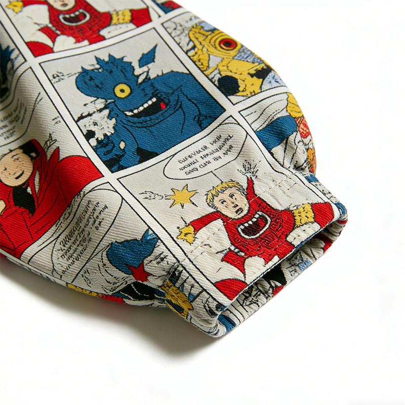 Anime Comic Digital Print Bomber Jacket