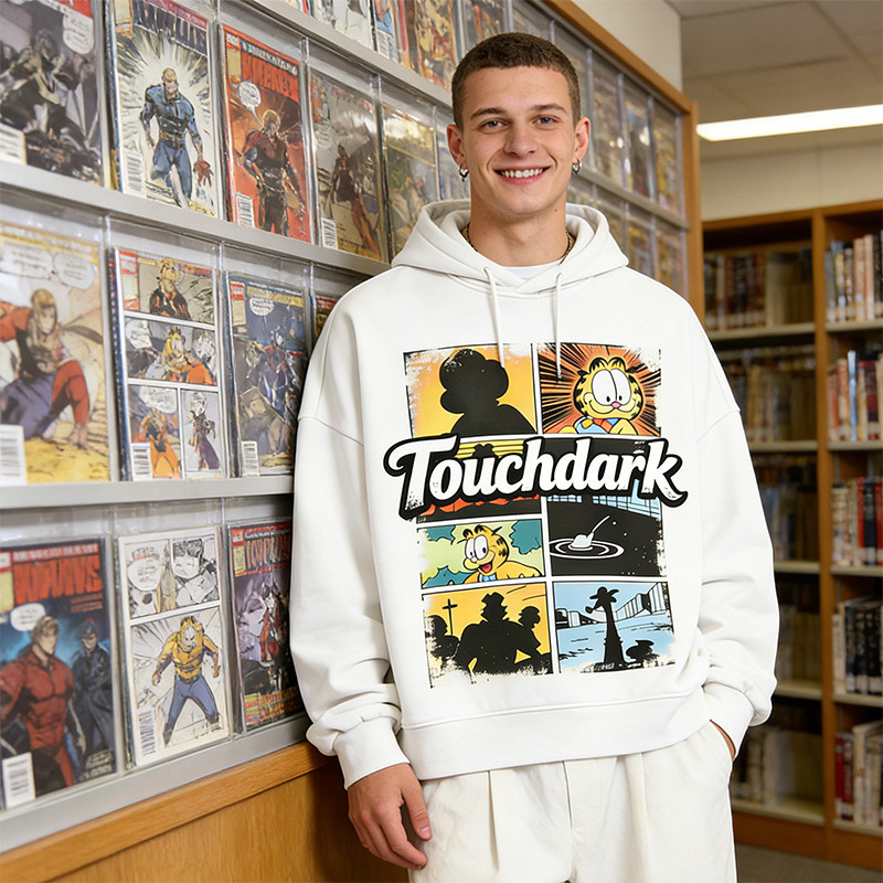 Screen Print Digital Print Anime Hoodie