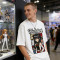 Anime Girl Applique T-Shirt | Retro Cartoon Graphic Tee | 100% Cotton Streetwear | Custom Streetwear