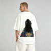 Anime Towel Embroidery T-Shirt | Oversized 100% Cotton Tee | Streetwear Manufacturer
