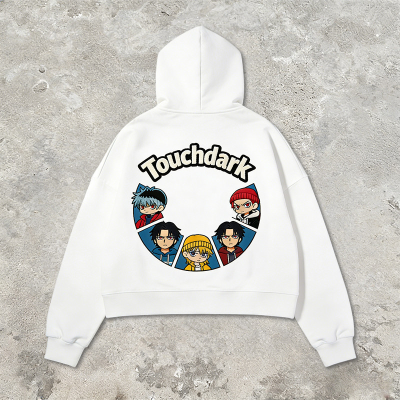 Anime Towel Embroidered Hoodie
