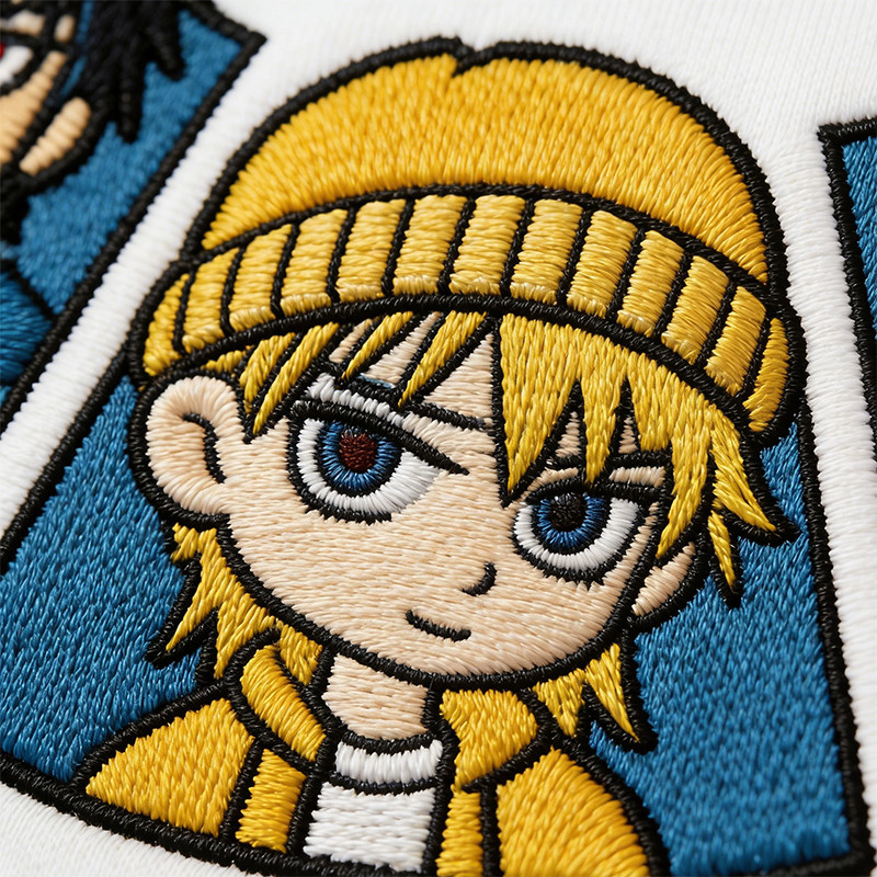 Anime Towel Embroidered Hoodie