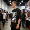 Washed Digital Print Screen Print T-Shirt | Anime Robot Girl Graphic | Distressed Ripped Oversized Tee | OEM Streetwear