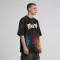 DIY Spray Dye Washed Black Graphic T-Shirt | 100% Cotton | Custom Streetwear Manufacturer