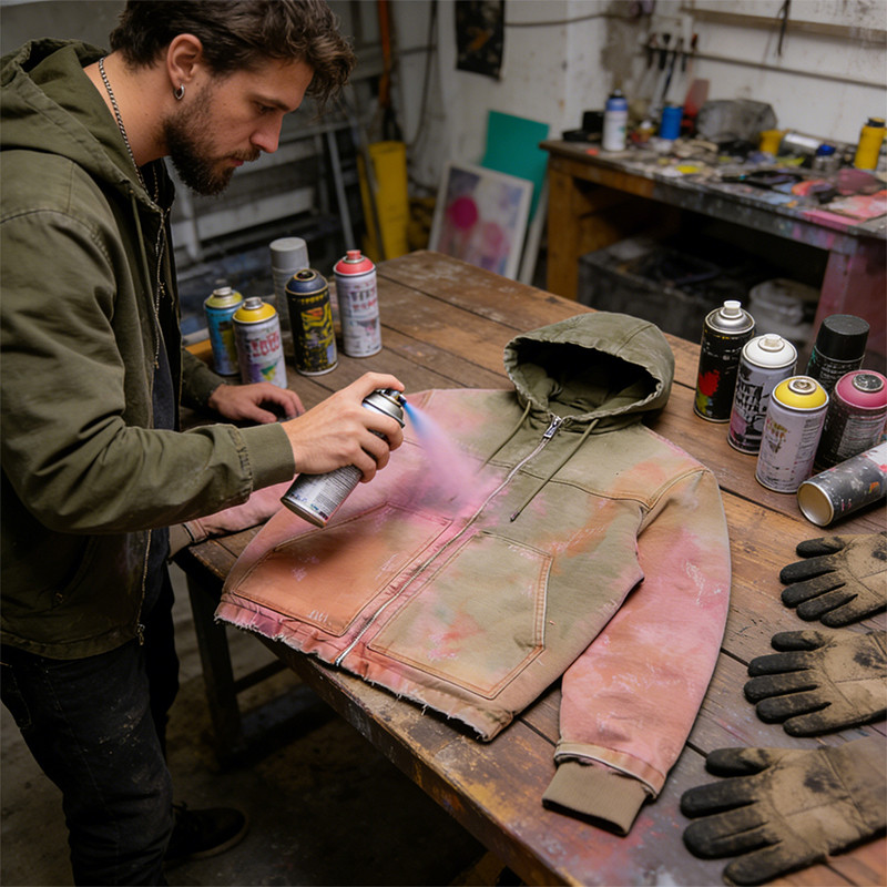  DIY Washed Distressed Ripped Hoodie