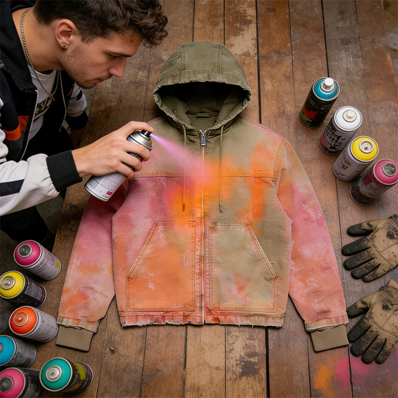  DIY Washed Distressed Ripped Hoodie