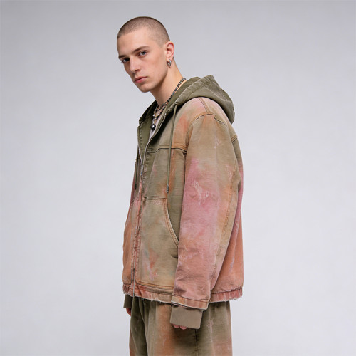 DIY Washed Distressed Ripped Hoodie | Spray Dye | Custom Streetwear Manufacturer
