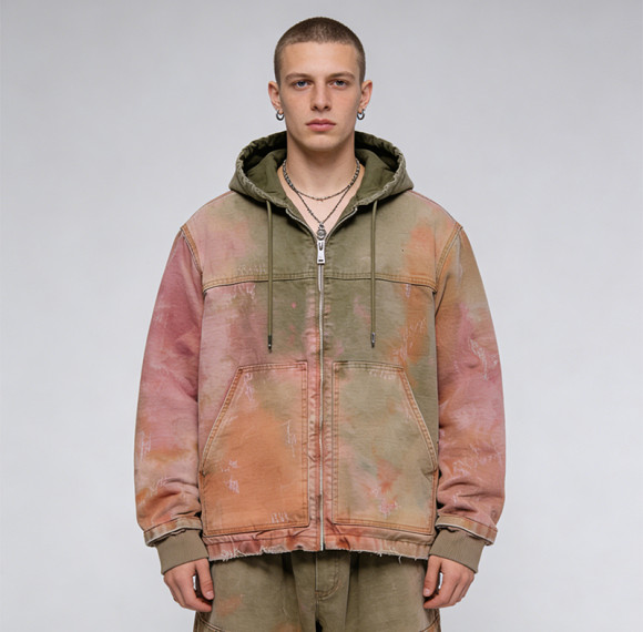 DIY Washed Distressed Ripped Hoodie | Spray Dye | Custom Streetwear Manufacturer