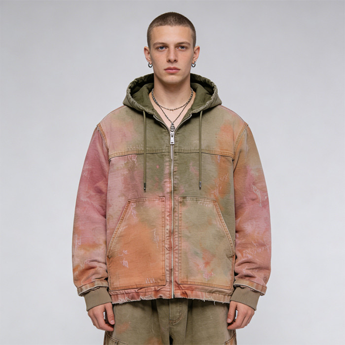 DIY Washed Distressed Ripped Hoodie | Spray Dye | Custom Streetwear Manufacturer