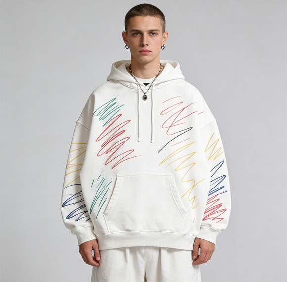 DIY Hand-Painted Hoodie | Custom Graffiti Streetwear | 100% Cotton | Streetwear Clothing Manufacturer