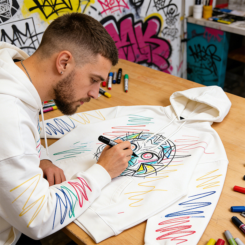 DIY Hand-Painted Hoodie