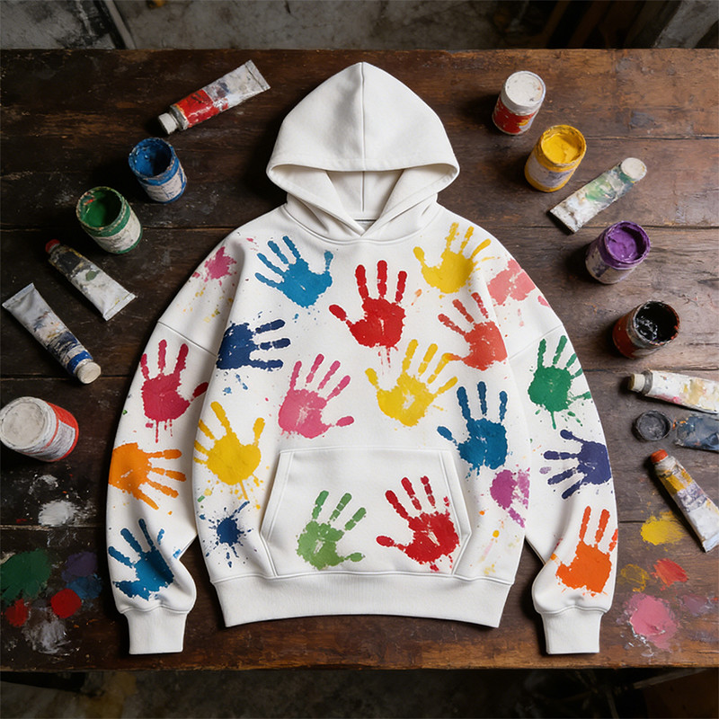 DIY Handprint Hoodie