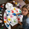 DIY Handprint Hoodie | Custom Graffiti Streetwear | Custom Streetwear Manufacturer