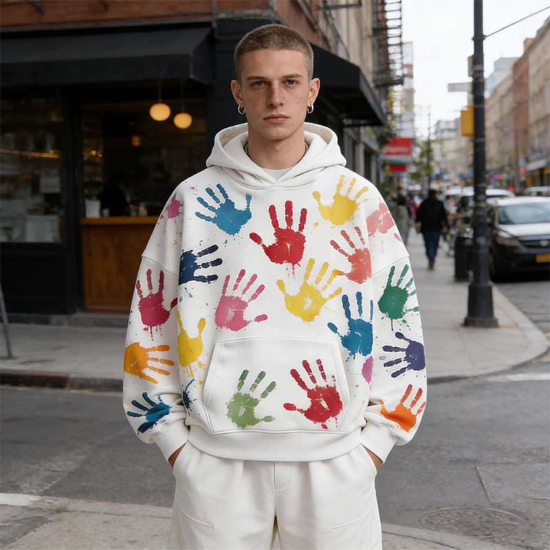 DIY Handprint Hoodie