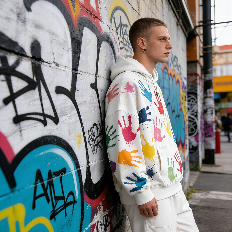 DIY Handprint Hoodie