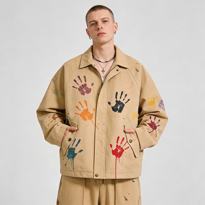 DIY Handprint Jacket | Custom Artisan Workwear | Streetwear Clothing Manufacturer