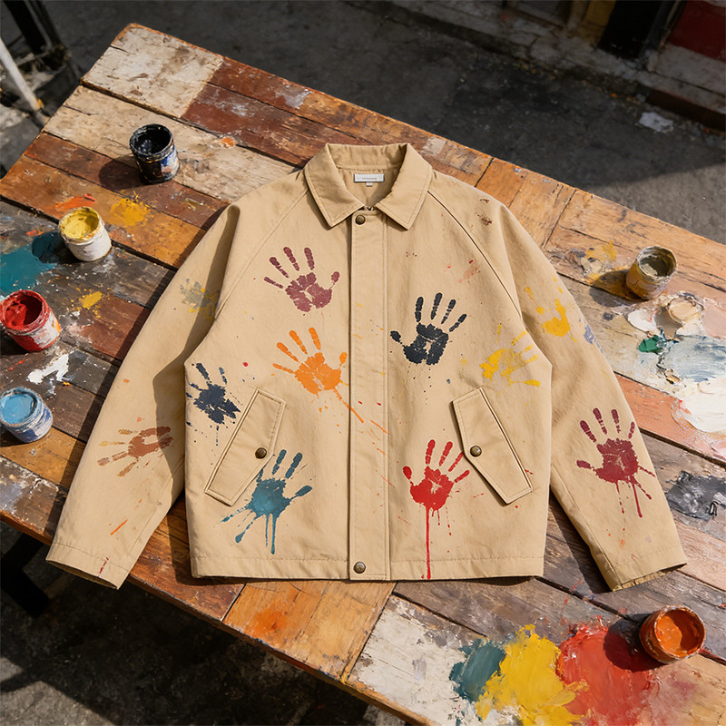 DIY Handprint Jacket