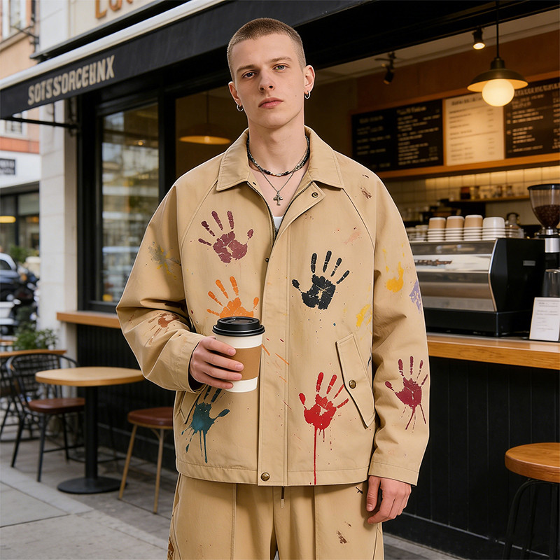 DIY Handprint Jacket