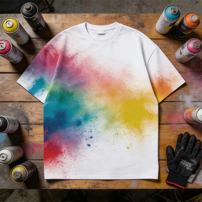 DIY Spray Dye T-Shirt