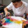 DIY Spray Dye T-Shirt | Custom Graffiti Tee | Streetwear Manufacturer
