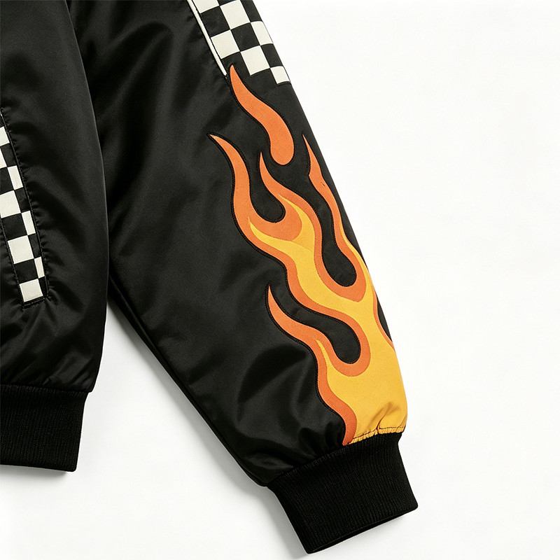 DTG Print Screen Printing Patchwork Racing Jacket Product