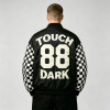 DTG Print Applique Patchwork Racing Jacket | Vintage Racing Skull Streetwear | Clothing Manufacturer