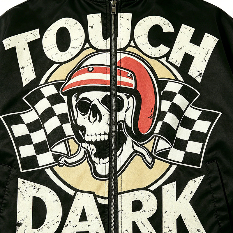 DTG Print Applique Patchwork Racing Jacket