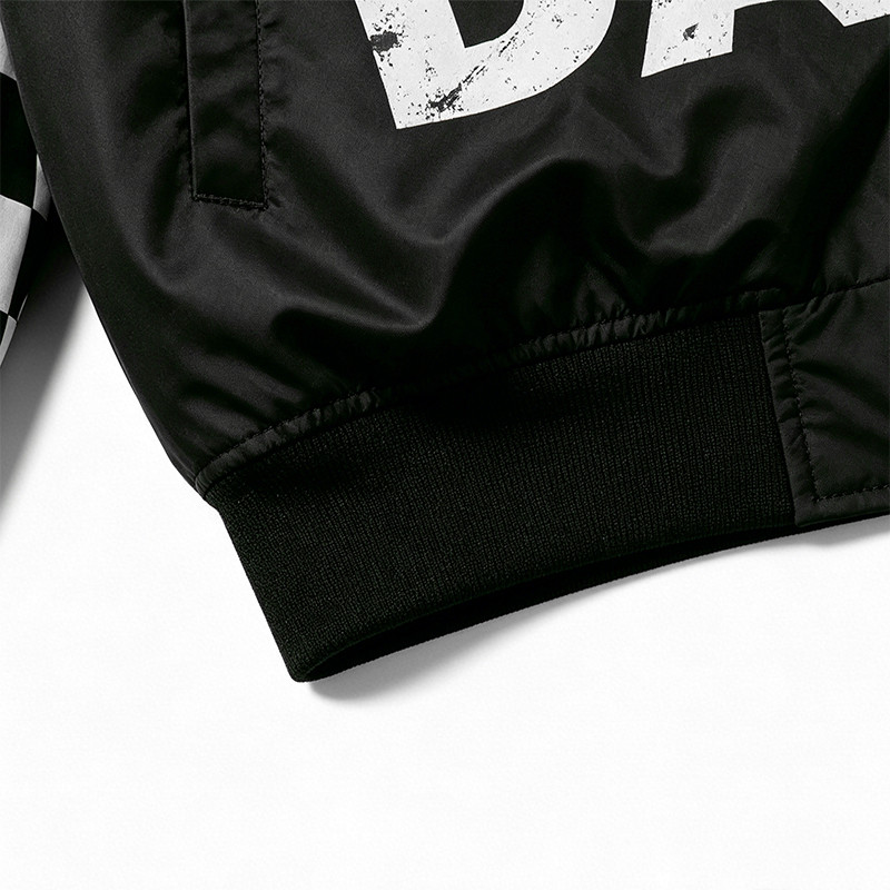 DTG Print Applique Patchwork Racing Jacket