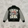 DTG Print Applique Patchwork Racing Jacket | Vintage Racing Skull Streetwear | Clothing Manufacturer