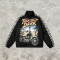 DTG Print Patchwork Checkerboard Racing Jacket | Vintage 97 Streetwear | Custom Streetwear Manufacturer