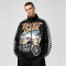 DTG Print Patchwork Checkerboard Racing Jacket | Vintage 97 Streetwear | Custom Streetwear Manufacturer