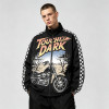 DTG Print Patchwork Checkerboard Racing Jacket | Vintage 97 Streetwear | Custom Streetwear Manufacturer