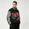 Digital Print and Screen Print Racing Jacket | Checkerboard Patchwork Vintage Racing Jacket | OEM Streetwear
