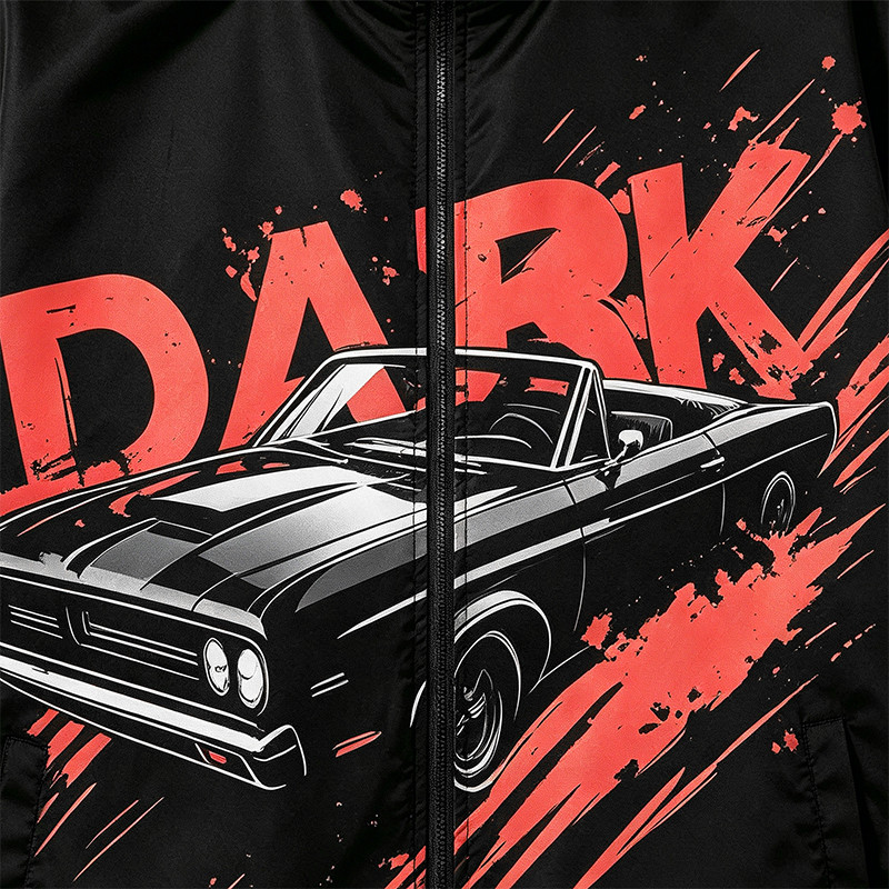 Digital Print and Screen Print Racing Jacket