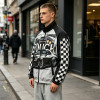DTG Print Screen Print Patchwork Jacket | Vintage Racing Jacket | Streetwear Manufacturer